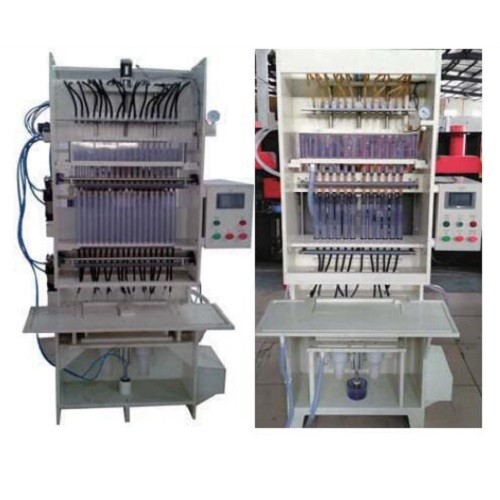 Миком контролирует высокоточный вакуумный наполнитель